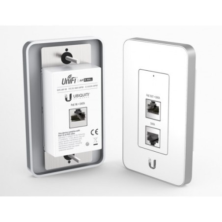 Ubiquiti UniFi UAP-IW In-Wall Wifi Access Point แบบติดผนัง ความถี่ 2.4GHz พร้อม 3 Port Lan