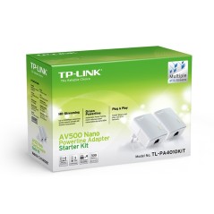 TP-Link TP-Link TL-PA4010 Kit อุปกรณ์ Powerline Adapter เชื่อมเครือข่าย Network ผ่านสายไฟฟ้าในบ้าน ระยะไกลสุด 300 เมตร