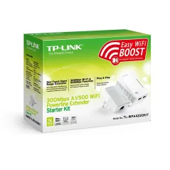 TP-Link TL-WPA4220 Kit อุปกรณ์ Powerline Adapter เชื่อมเครือข่าย Network ผ่านสายไฟฟ้าในบ้าน พร้อมกระจาย Wireless