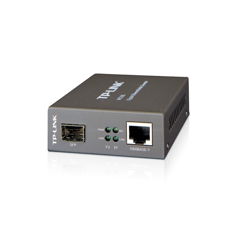 TP-Link MC220L Gigabit SFP Media Converter แปลงสัญญาณจากสาย UTP เป็น Fiber Optic ใช้ร่วมกับ SFP Module
