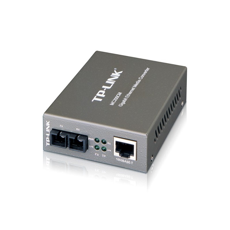 TP-Link MC200CM Gigabit Multi-Mode Media Converter แปลงสัญญาณ UTP เป็น Fiber แบบ MultiMode หัวต่อ SC ระยะ 500m
