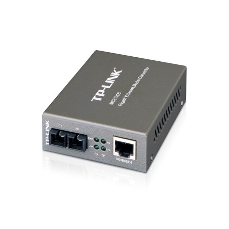 TP-Link MC210CS Gigabit Single-Mode Media Converter แปลงสัญญาณ UTP เป็น Fiber หัวต่อ SC ระยะ 15Km