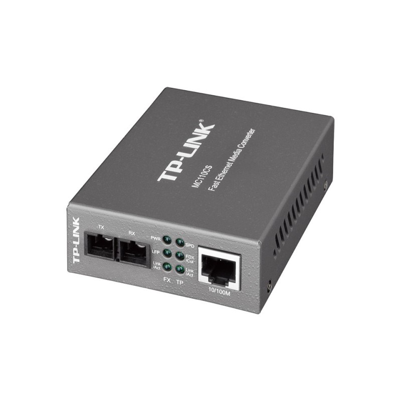 TP-Link MC110CS Single-Mode Media Converter แปลงสัญญาณจากสาย UTP เป็น Fiber Optic สาย Single Mode หัวต่อ SC