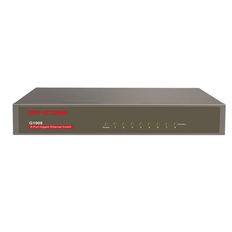 IP-COM G1008 Gigabit Switch ขนาด 8 Port ความเร็ว Gigabit รองรับ Loop Guard และ Lightning Protection