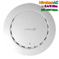 Edimax CAP1200 Ceiling-Mount PoE Access Point มาตรฐาน AC Dual-Band ความเร็ว 1200Mbps รองรับ POE 802.3af