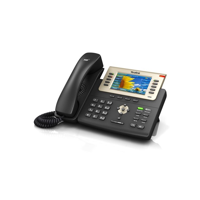 Yealink SIP-T29G โทรศัพท์แบบ IP (IP-Phone) จอ LCD รองรับ 16 SIP Account, HD Voice 2 Port Gigabit รองรับ POE