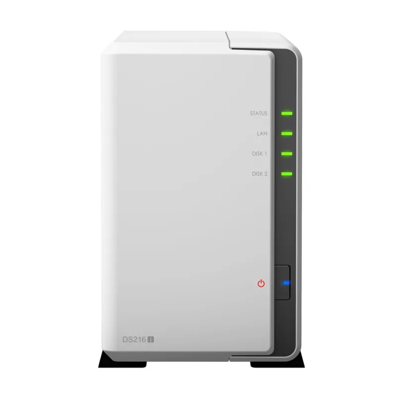 Synology DS216J Network Attatch Storage ขนาด 2Bay สูงสุด 16TB ( 2 x 8TB) รองรับ Media Streaming, iTune Server, Load Bit