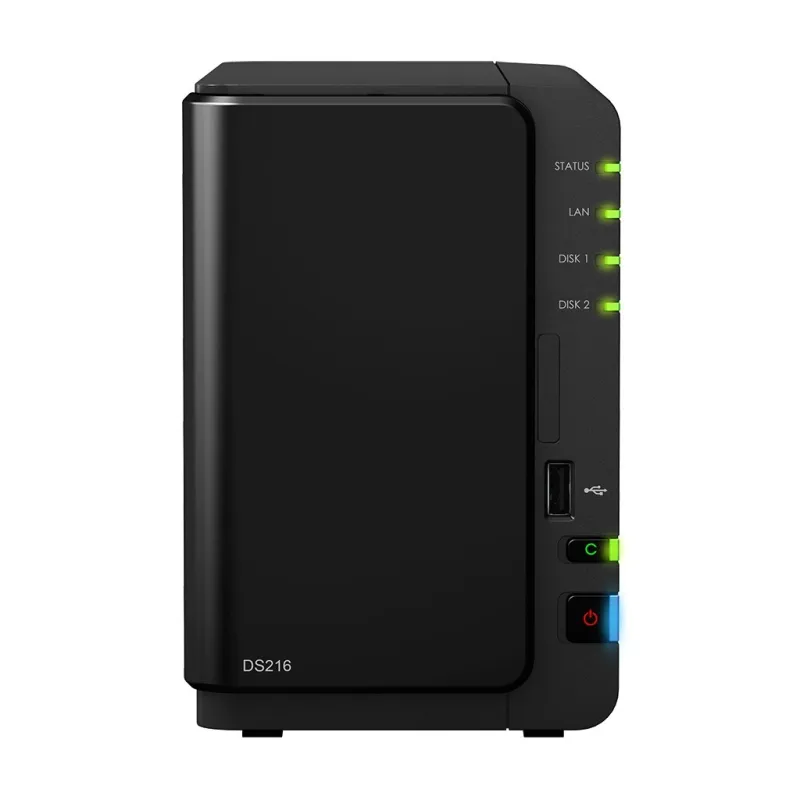 Synology DS216 Network Attatch Storage ขนาด 2Bay สูงสุด 16TB ( 2 x 8TB) รองรับ Media Streaming, iTune Server, Load Bit