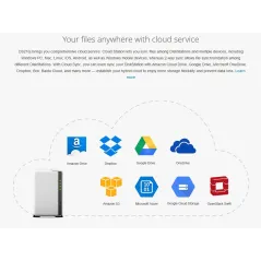 Synology DS216J Network Attatch Storage ขนาด 2Bay สูงสุด 16TB ( 2 x 8TB) รองรับ Media Streaming, iTune Server, Load Bit