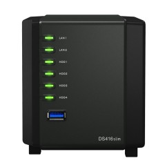 Synology DS416slim Network Attatch Storage ขนาด 4Bay สูงสุด 40TB รองรับ Media Streaming, iTune Server, Load Bit