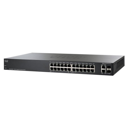 Cisco SG250-26 Smart Plus L2-Managed Gigabit Switch 24 Port Gigabit, 2 Port SFP ควบคุมผ่าน Web