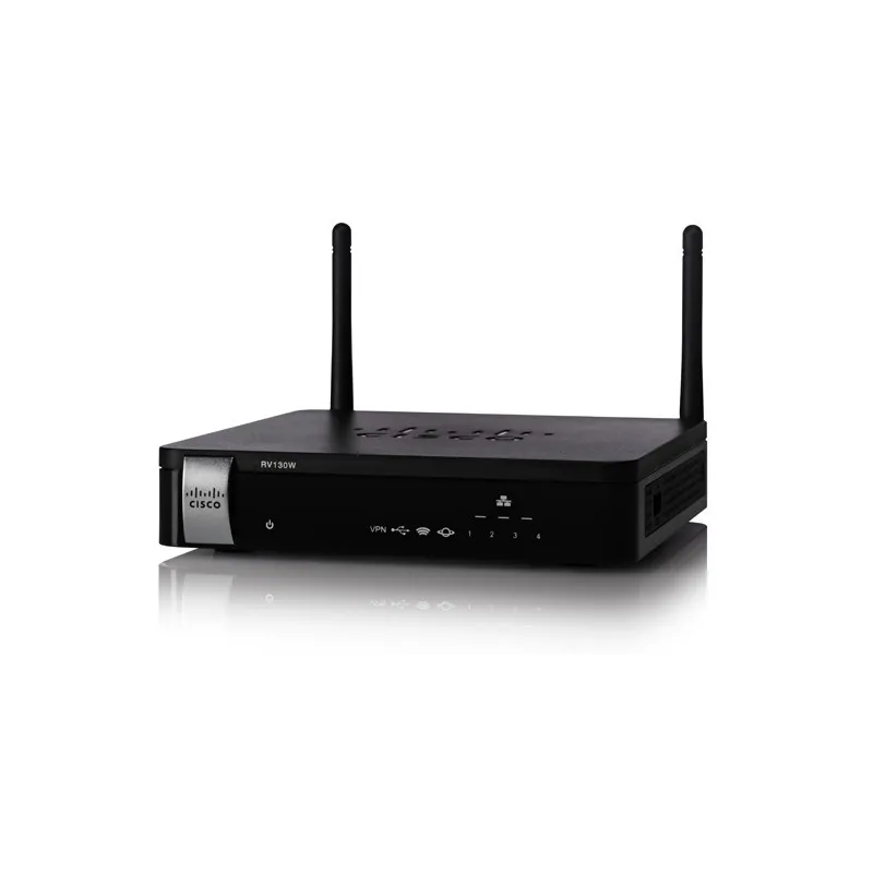 Cisco RV130W VPN Wireless Router VPN 10 Tunnels, 1 Port Wan, 4 Port Lan, 5000 Sessions, Wireless 2.4GHz