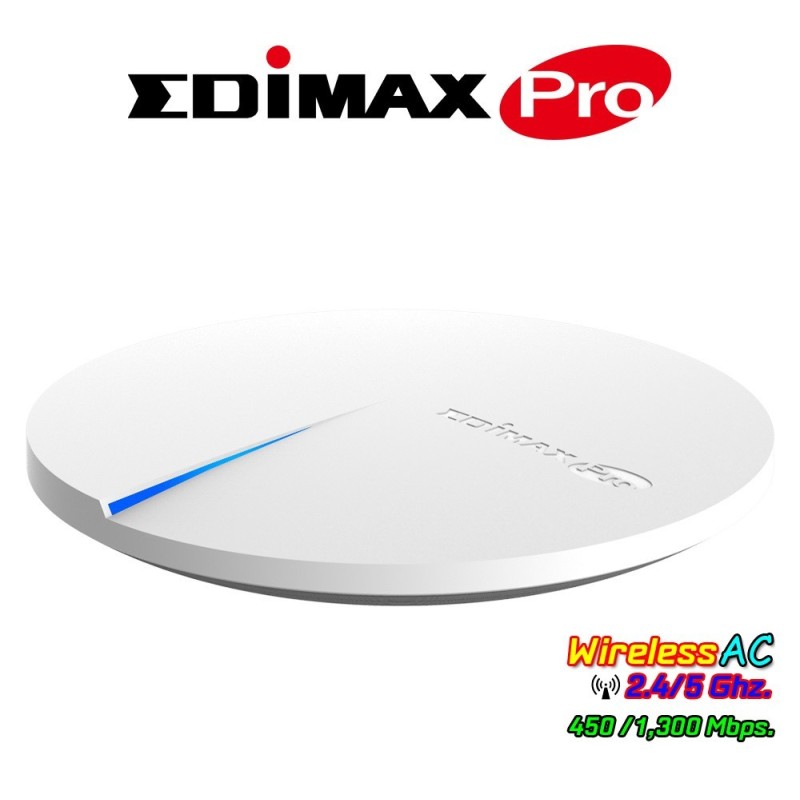 Edimax CAP1750 Ceiling-Mount PoE Access Point มาตรฐาน AC Dual-Band ความเร็ว 1750Mbps รองรับ POE