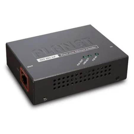 Planet POE-E101 POE Extender เพิ่มระยะสาย Lan พร้อมไฟ POE 802.3af ได้อีก 100 เมตร สูงสุด 300เมตร