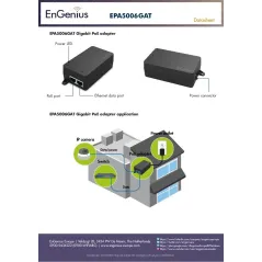 EnGenius EPA5006GAT PoE Adapter มาตรฐาน 802.3at/af ความเร็ว Gigabit กำลังไฟสูงสุด 30W