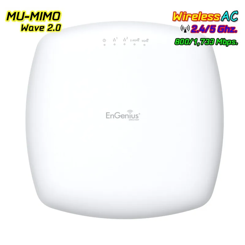 EnGenius EWS370AP Neutron Series AP Dual Band AC2600 MU-MIMO Wave 2 Speed 1,733 Mbps