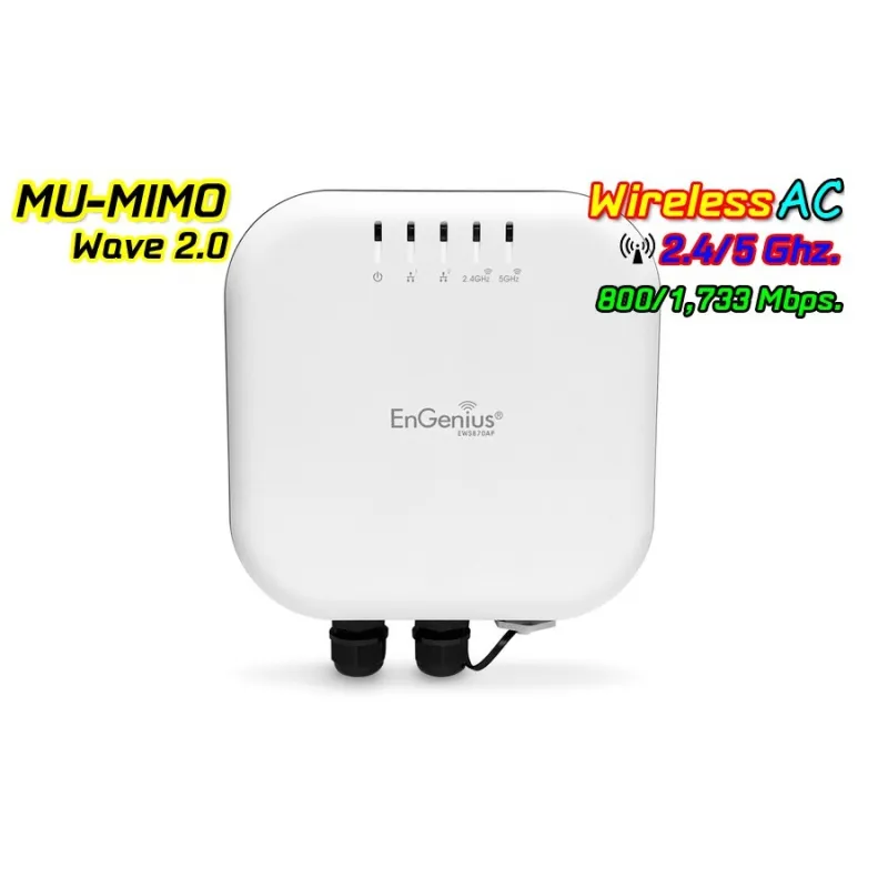 EnGenius EWS870AP Neutron Series Outdoor AP 4x4 Dual Band AC2600 MU-MIMO Wave 2 1,733 Mbps