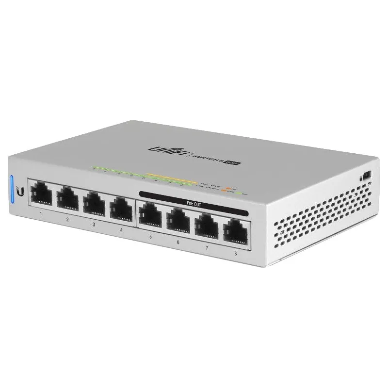 Ubiquiti Unifi Switch US-8-60W L2-Managed Gigabit POE Switch 8 Port, POE 802.3af 4 Port