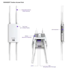 Engenius ENS620EXT MU-MIMO Wave 2 Accees Point แบบ Outdoor Dualband 2.4/5GHz Wireless AC 867Mbps