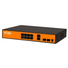 Wi-Tek WI-PS110F POE Switch 8 Port 100Mbps, 8 Port POE 802.3af/af, 2 Gigabit Combo SFP Port, 120W