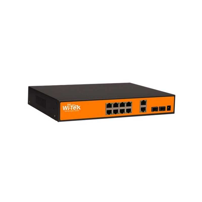 Wi-Tek WI-PS110F POE Switch 8 Port 100Mbps, 8 Port POE 802.3af/af,