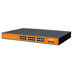 Wi-Tek WI-PS326GF POE Switch 24 Port Gigabit จ่ายไฟมาตรฐาน 802.3af/at พร้อม 2 SFP Port กำลังไฟสูงสุด 350W