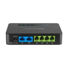 Grandstream HT-814 IP Analog Telephone Adapter (ATA) 4 FXS, 2 Port Lan Gigabit, รองรับ T.38, 4 SIP Account