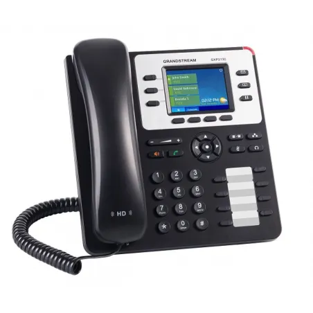 GrandStream GXP-2130 IP-Phone 3 คู่สาย, Bluetooth, 2 Port Lan, HD Audio, LCD Color, 4-Way Conference, PoE