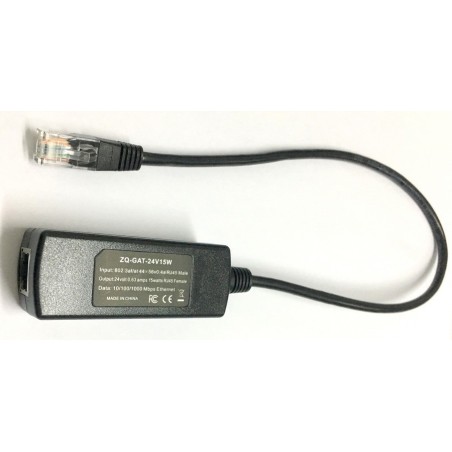 ZQ-GAT-24V15W Gigabit POE Converter แปลงไฟ POE 802.3af/at เป็น 24VDC ใช้กับอุปกรณ์ที่รองรับ Passcive POE