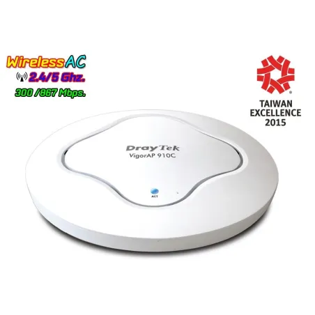 Vigor AP910C Wireless Access Point มาตรฐาน ac Dual Band, Build-In RADIUS Server ,Port Gigabit