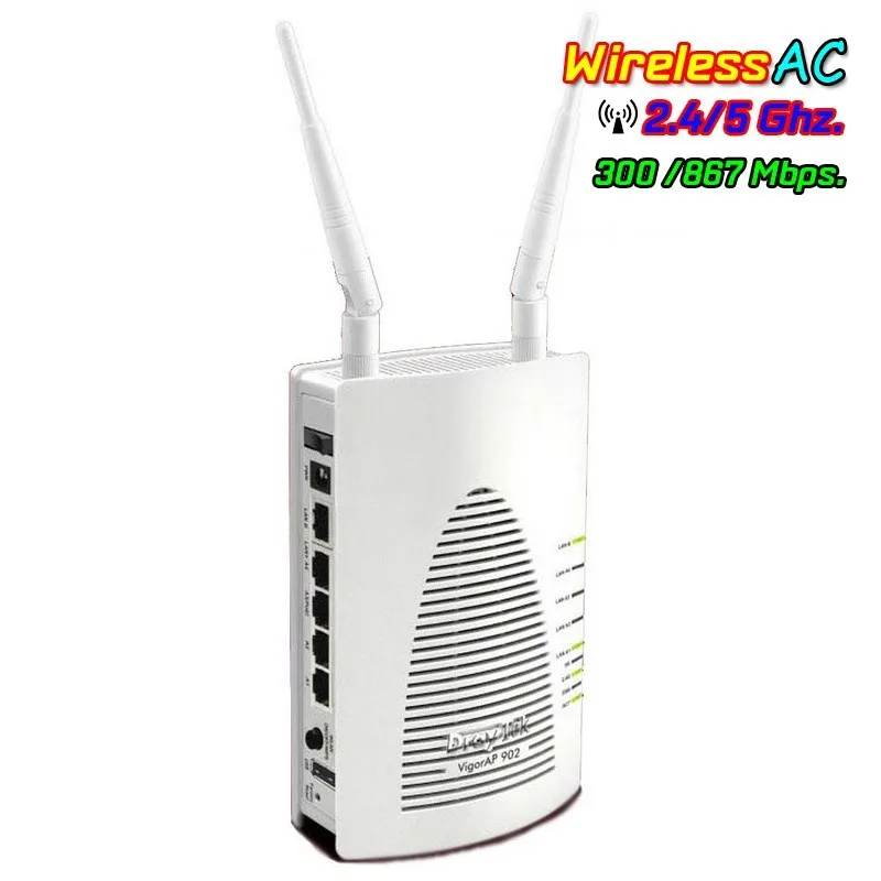 Vigor AP902 Wireless Access Point มาตรฐาน ac Dual Band, TR-069 ,Port Gigabit รองรับ POE