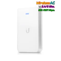 Ubiquiti UniFi UAP-AC-IW In-Wall Access Point แบบติดผนัง มาตรฐาน AC 867Mbps Dual-Band, 3 Port Lan Gigabit