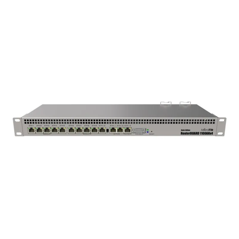 Mikrotik RB1100AHx4 Dude edition CPU 4-Core 1.4GHz 13 Port Gigabit Ram 1GB LV 6 รองรับ Dude Package