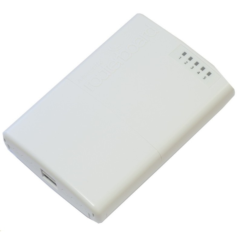 Mikrotik Router PowerBox RB750P-PBr2 CPU 650MHz Ram 64MB 5 Port 100Mbps ROS LV.4
