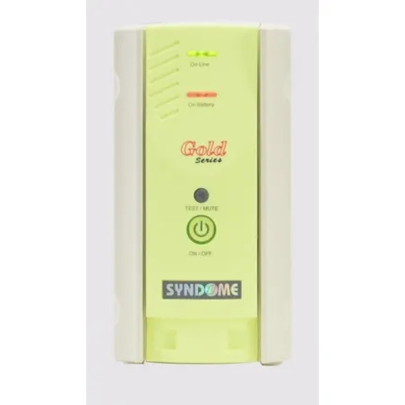 Syndome Gold-1000 เครื่องสำรองไฟ UPS ขนาด 1000VA/400W ระบบปรับแรงดันไฟฟ้าอัตโนมัติ (AVR)