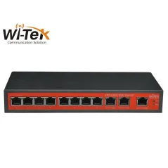 Wi-Tek WI-PS211G POE Switch 8 Port FE + 3 Port Gigabit, POE 802.3af/at 8 Port ,Port Isolate Max 120W