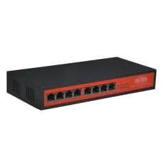 Wi-Tek WI-PS308G POE Switch 8 Port Gigabit, จ่ายไฟ POE 802.3af/at 8 Port Max 120W