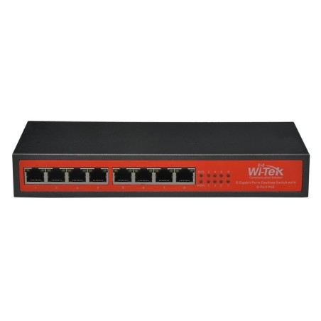 Wi-Tek WI-PS308G POE Switch 8 Port Gigabit, จ่ายไฟ POE 802.3af/at 8 Port Max 120W