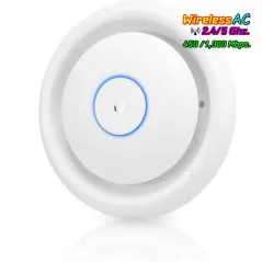 Ubiquiti UniFi UAP-AC-EDU Access Point AC 3x3 MIMO 1300Mbps พร้อมลำโพงและไมโครโฟนเพื่อการกระจายเสียง