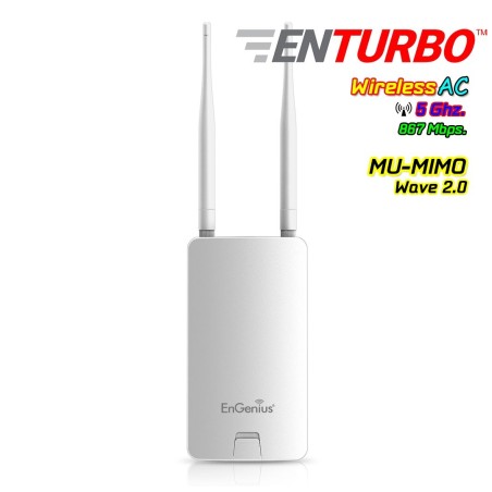 Engenius ENS500EXT-AC MU-MIMO Wave 2 Outdoor Accees Point 5GHz Wireless AC 867Mbps