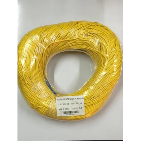 Fiber-Optic Cable หัว SC/UPC-SC/UPC สำเร็จจากโรงงาน แบบ Indoor, Simplex, Single Mode 3.0MM. 300 เมตร