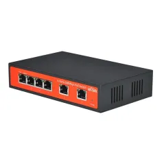 Wi-Tek WI-PS106 POE Switch 6 Port 100Mbps, 4 Port POE 802.3af/at 2 Port Uplink Max 65W