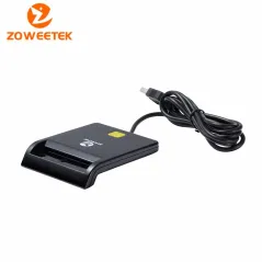 Smart Card Reader Zoweetek 12026-1 Card type ISO7816 Class A, B and C รองรับ Windows 10, Linux