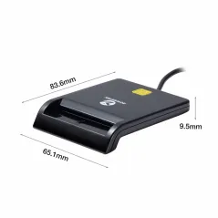 Smart Card Reader Zoweetek 12026-1 Card type ISO7816 Class A, B and C รองรับ Windows 10, Linux