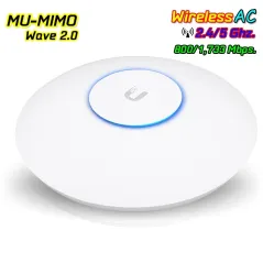 Ubiquiti UniFi UAP-AC-SHD Access Point AC with Dedicated Security Radio 4x4 MU-MIMO Wave 2 Speed 1,733Mbps