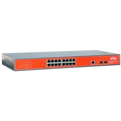 Wi-Tek WI-PMS318GF L2-Managed POE Switch 16 Port Gigabit 2 Port SFP มาตรฐาน 802.3af/at กำลังไฟสูงสุด 350W