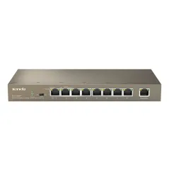 TENDA TEF1109P POE Switch 9 Port 10/100Mbps จ่ายไฟ POE 802.3af 8 Port รวม 120W ทำ VLAN ด้วย Dib SW.