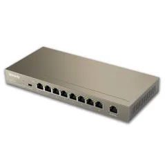 TENDA TEF1109P POE Switch 9 Port 10/100Mbps จ่ายไฟ POE 802.3af 8 Port รวม 120W ทำ VLAN ด้วย Dib SW.