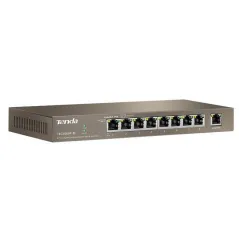 TENDA TEG1009P-EI Gigabit POE Switch 9 Port ความเร็ว Gigabit จ่ายไฟ POE มาตรฐาน 802.3at/af 8 Port รวม 121.2W