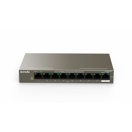 TENDA TEF1109P-8-63W POE Switch 9 Port 100Mbps จ่ายไฟ POE 802.3af 8 Port รวม 63W, VLAN